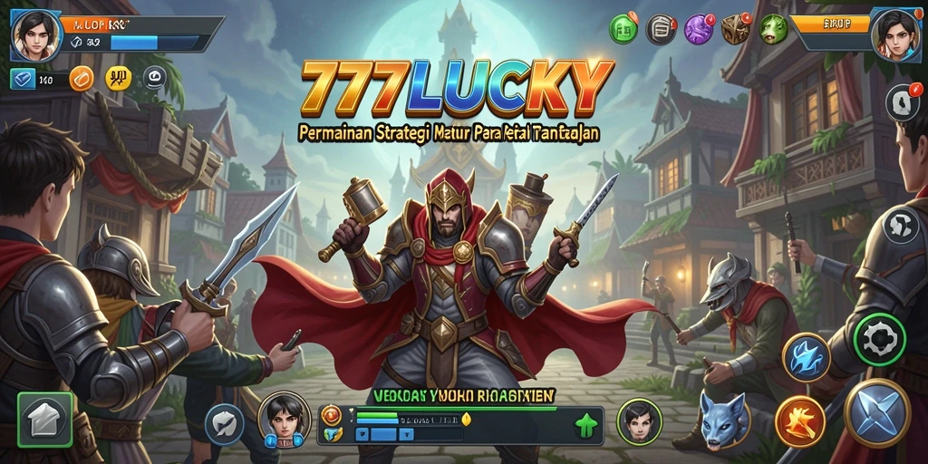 Screenshot gameplay 777LUCKY yang menampilkan pertarungan strategi intens.