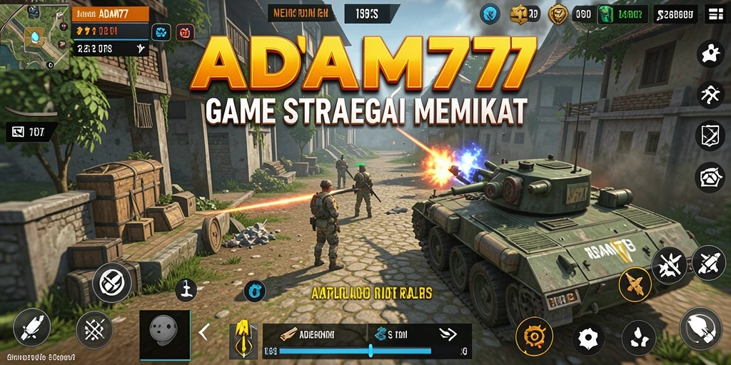 Screenshot gameplay strategi ADAM77 yang menarik dan dinamis.