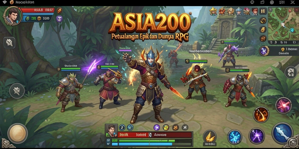Tampilan gameplay RPG ASIA200 yang mengasyikkan.