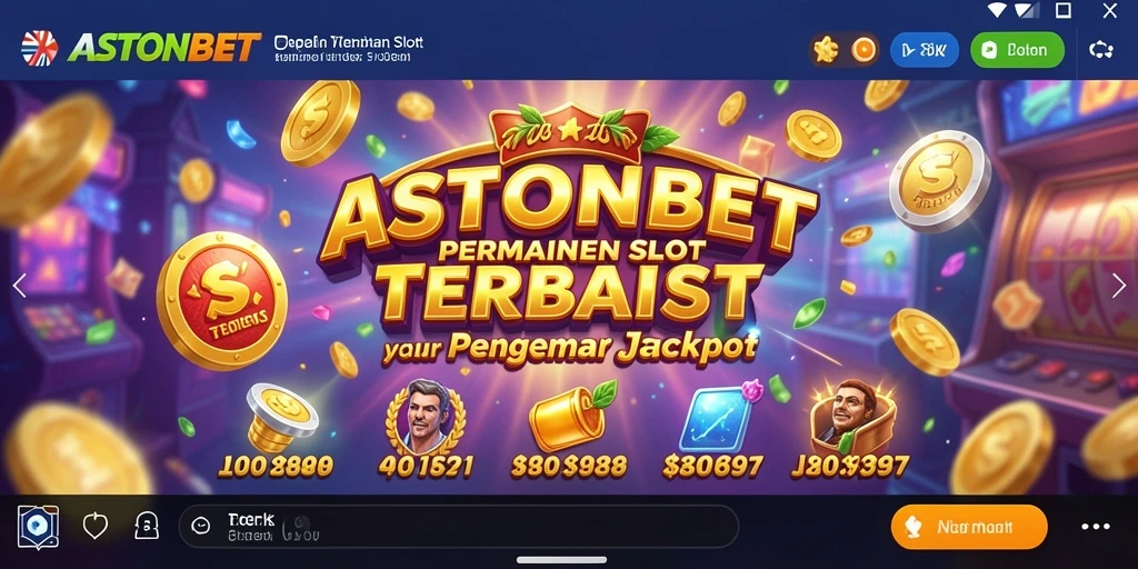 Screenshot gameplay ASTONBET menampilkan putaran Slot yang seru dan grafik menarik.