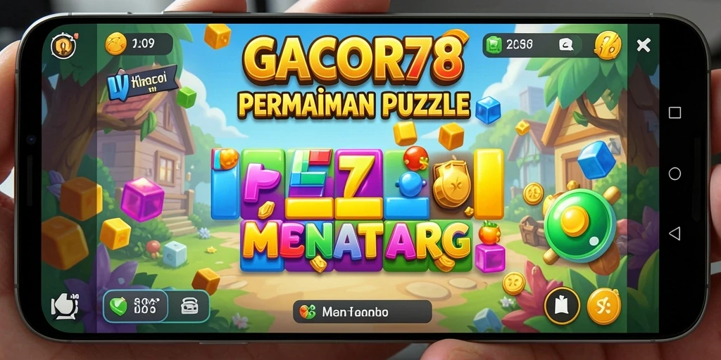 Tampilan gameplay seru GACOR78 saat menyelesaikan puzzle.