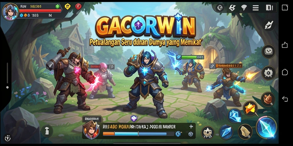 Tampilan visual menarik dan gameplay menarik dari GACORWIN.