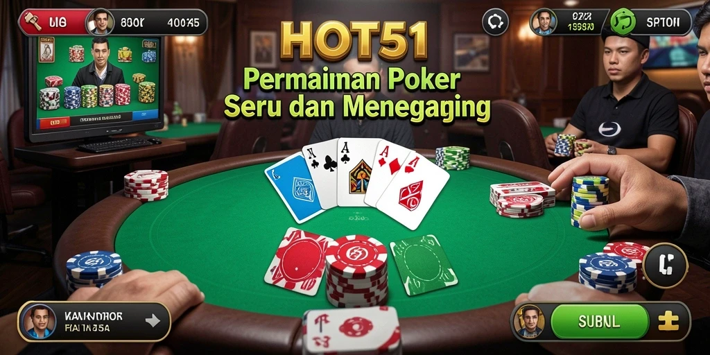 Gameplay seru HOT51 yang menarik para pemain Poker.