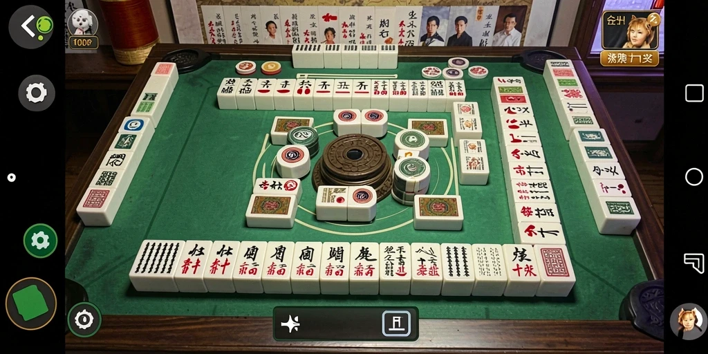Gameplay KASTOTO yang menarik dengan ubin Mahjong yang berwarna-warni.