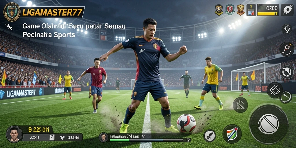 Tampilan menarik dari gameplay LIGAMASTER77 yang menggambarkan keasyikan olahraga.