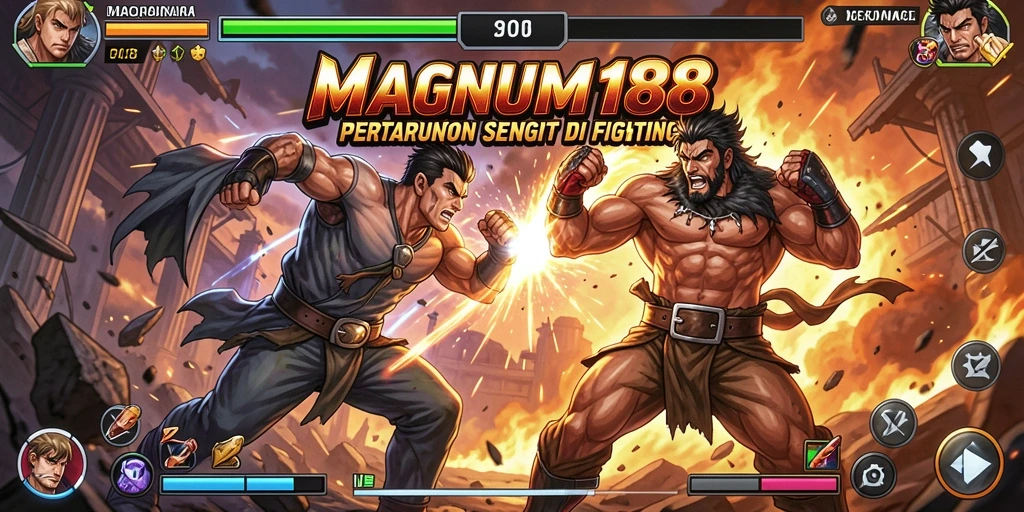 Tampilan aksi seru di arena pertarungan MAGNUM188.