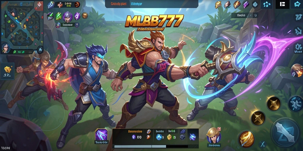 Screenshot gameplay <strong>MLBB777</strong> menunjukkan aksi seru dalam pertandingan olahraga.
