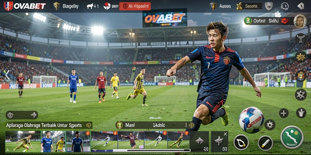 Tampilan seru gameplay OVABET dalam aksi olahraga.
