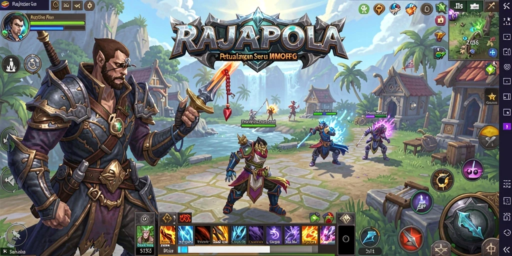 Tampilan seru dari gameplay RAJAPOLA yang penuh tantangan dan petualangan.