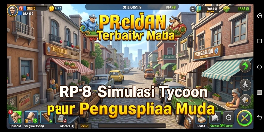 Screenshot gameplay RP8 yang menunjukkan pengelolaan bisnis Tycoon yang seru.