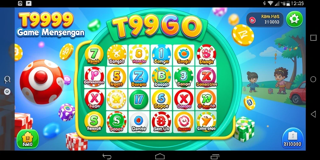 Tampilan gameplay T9999 yang menarik saat bermain Bingo.