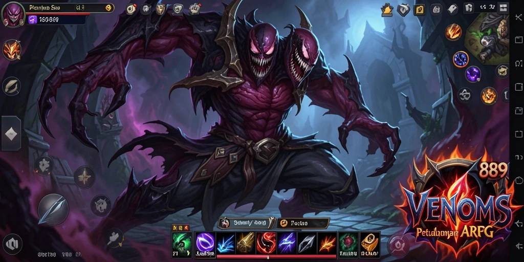 Tampilan gameplay seru dari VENOM889 dalam dunia ARPG.
